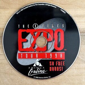 X-FILES EXPO TOUR 1998 PC CD-ROM AOL collectible